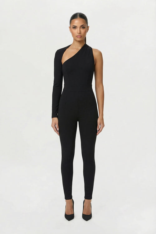 Asymmetric One-Shoulder Jumpsuit