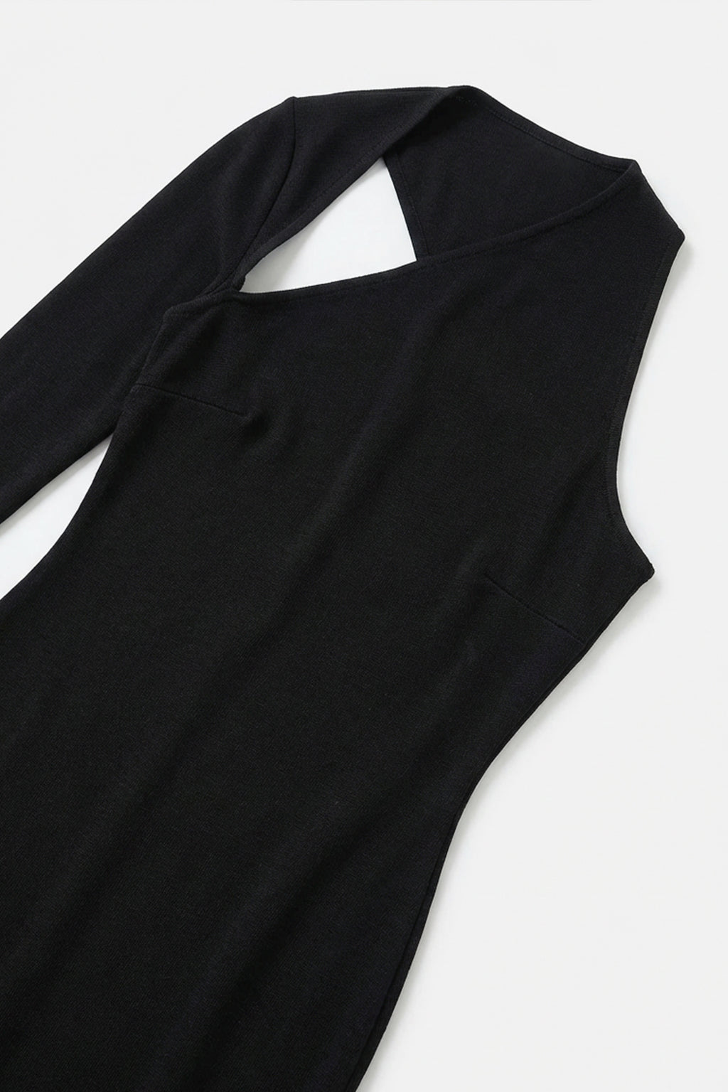 Asymmetric One-Shoulder Midi Dress