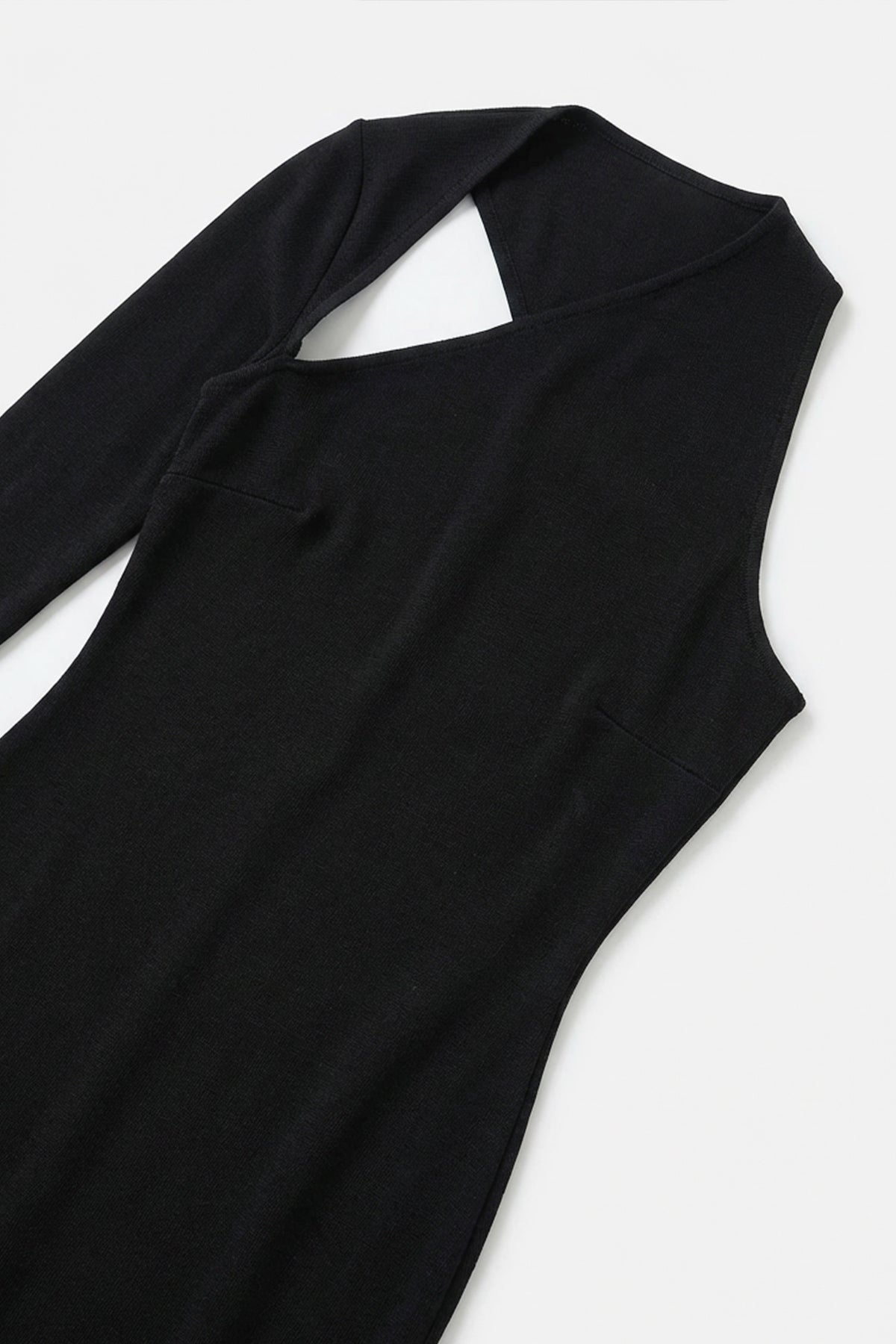 Asymmetric One-Shoulder Midi Dress