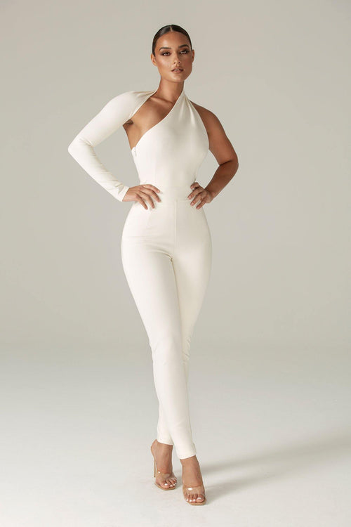 Dariya Modern Jumpsuit (Ivory) - Alieva