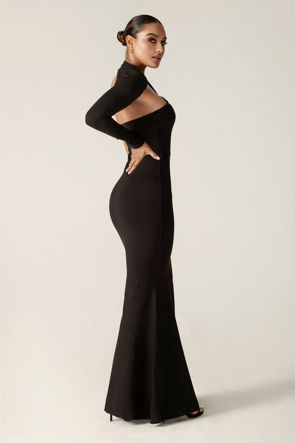 Asymmetric One-Shoulder Maxi Dress