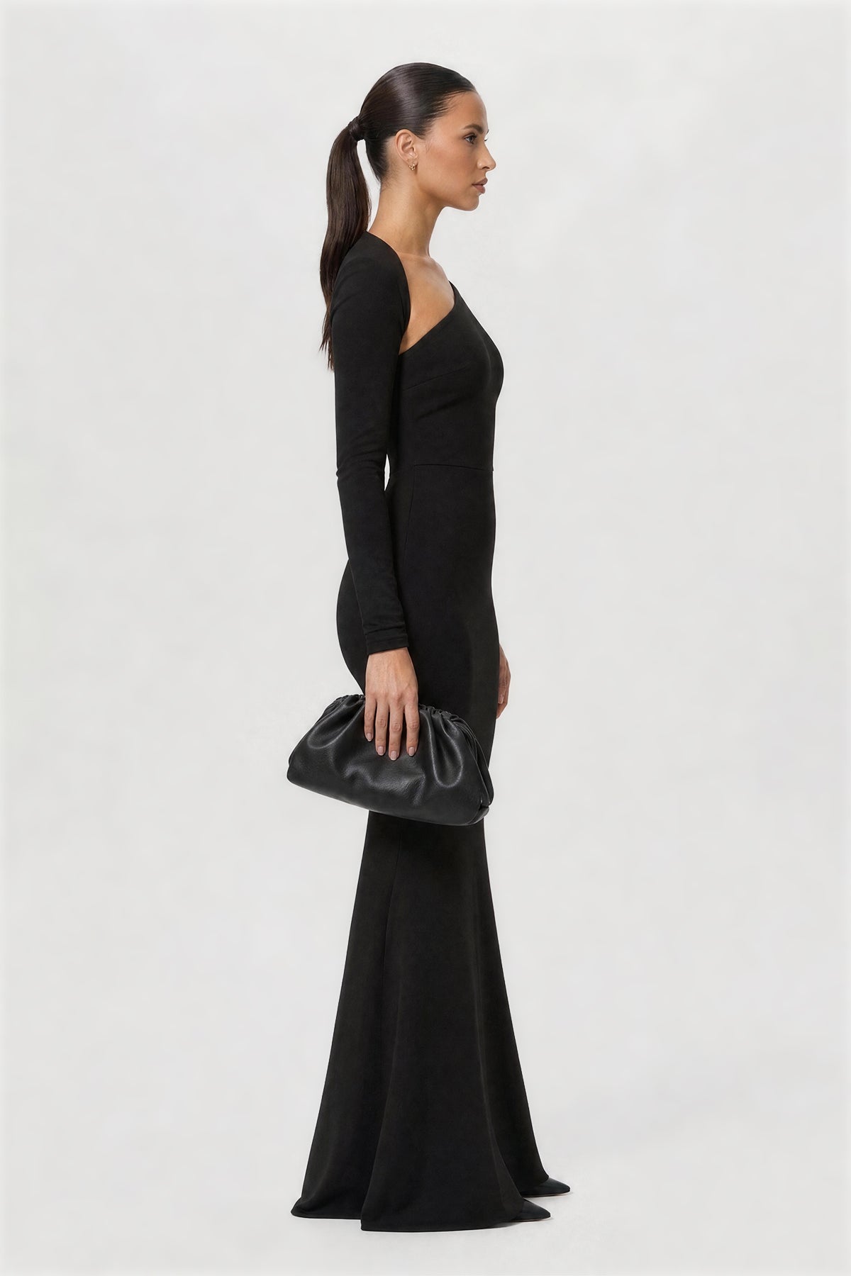Asymmetric One-Shoulder Maxi Dress
