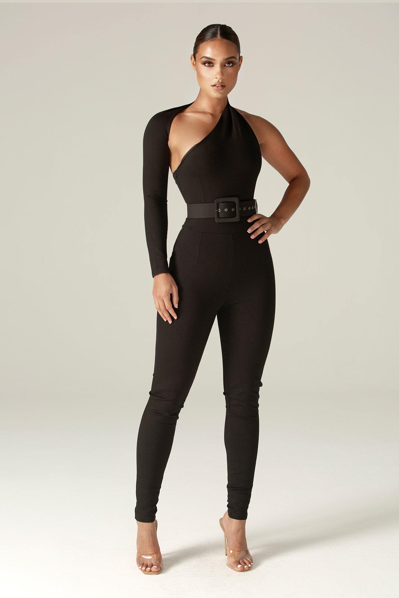 Dariya Modern Jumpsuit (Black) - Alieva