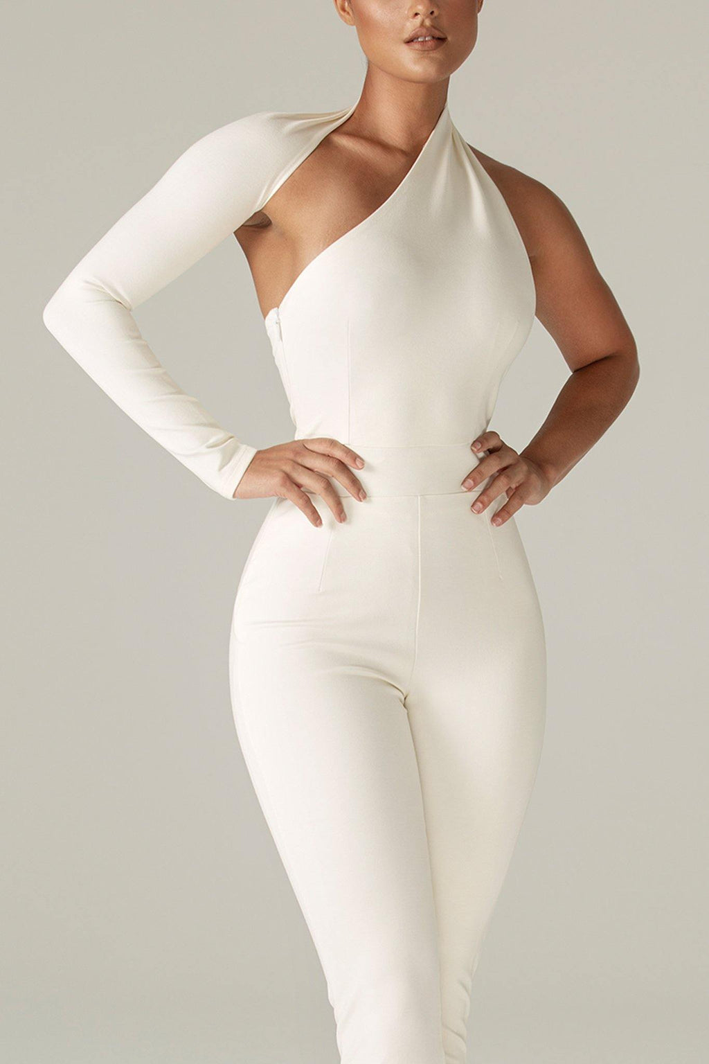 Dariya Modern Jumpsuit (Ivory) - Alieva